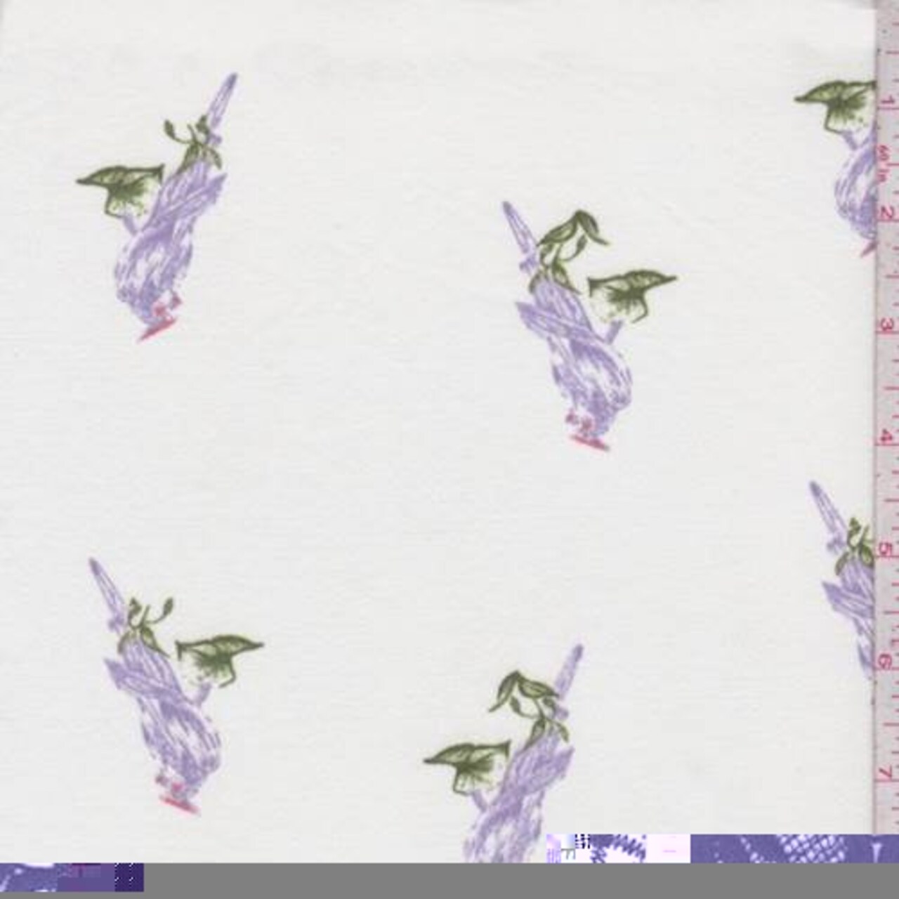 Off White Cockatoo Double Brushed Jersey Knit Fabric By the Yard